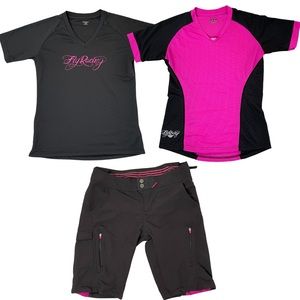Fly Racing Women's MTB Gear Set in Pink/Black - Size Medium